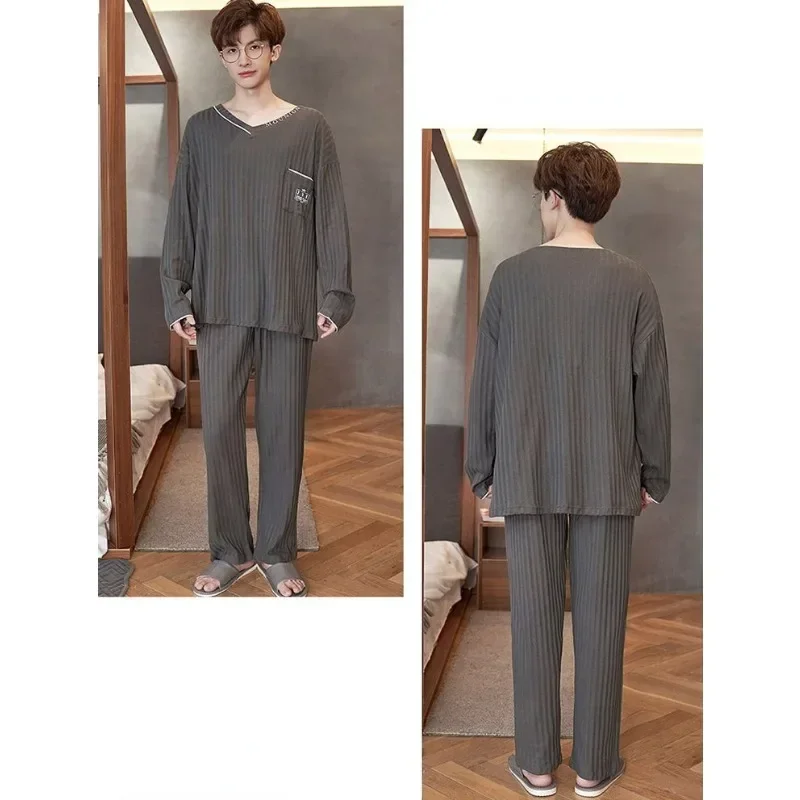 New pure cotton pajamas men's - Фотография_2