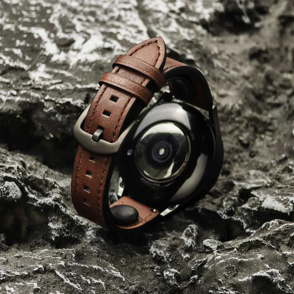 Кожаный ремешок 20 мм 22 мм для samsung galaxy watch 7/6/5/4 40 44 мм - Фотография_4