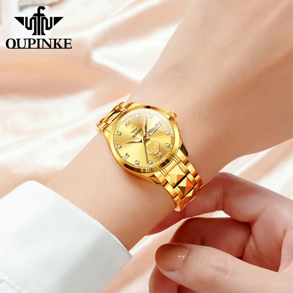 Oupinke 3305, женские часы из натурального золота с бриллиантами - Фотография_3