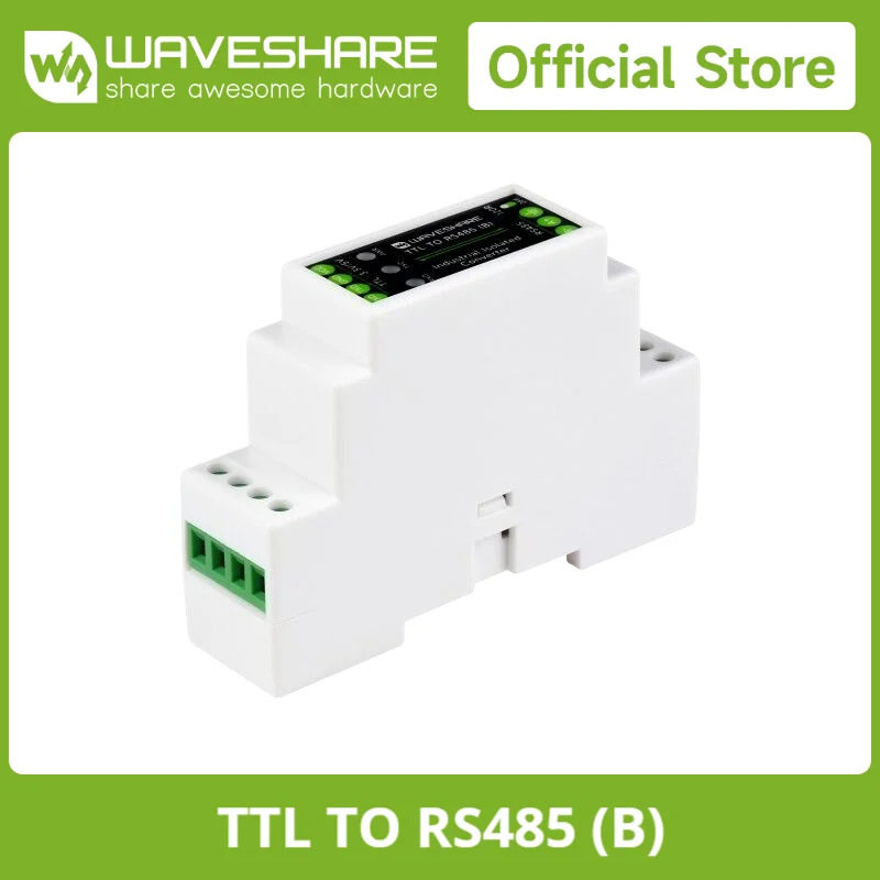 Оцинковый изолированный преобразователь waveshare rail-mount ttl в rs485