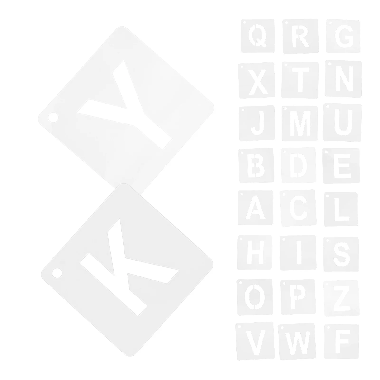 1 комплект трафаретов с буквами a-z - Фотография_3