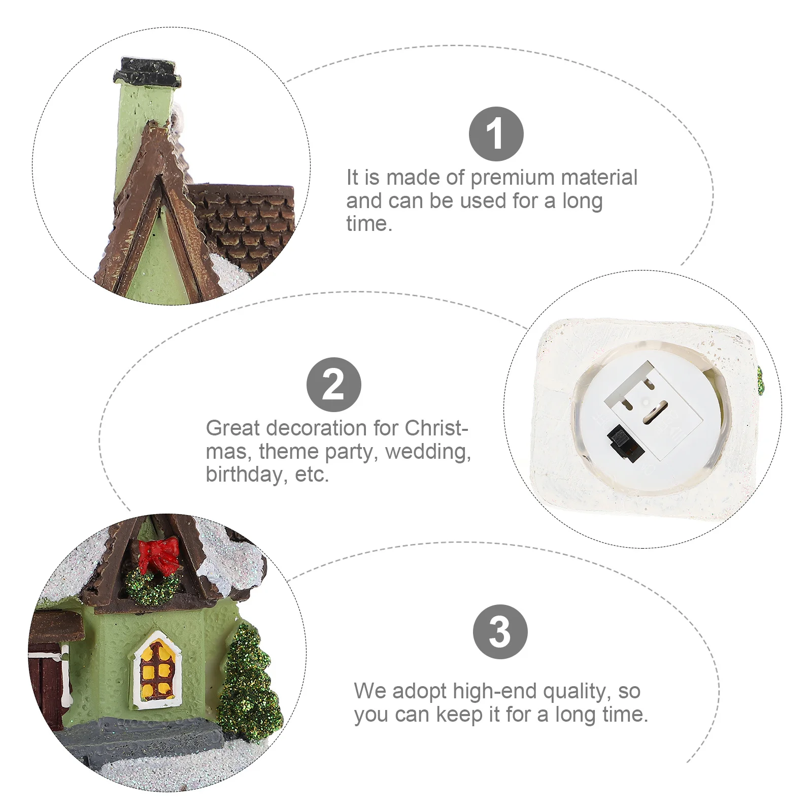 Рождественский мини-домик - миниатюрная - Фотография_3