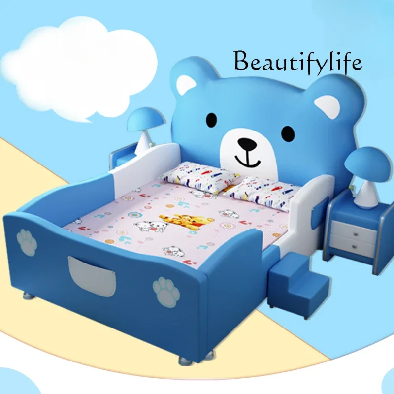 Th креативная детская кровать с мультяшным медведем - Фотография_5