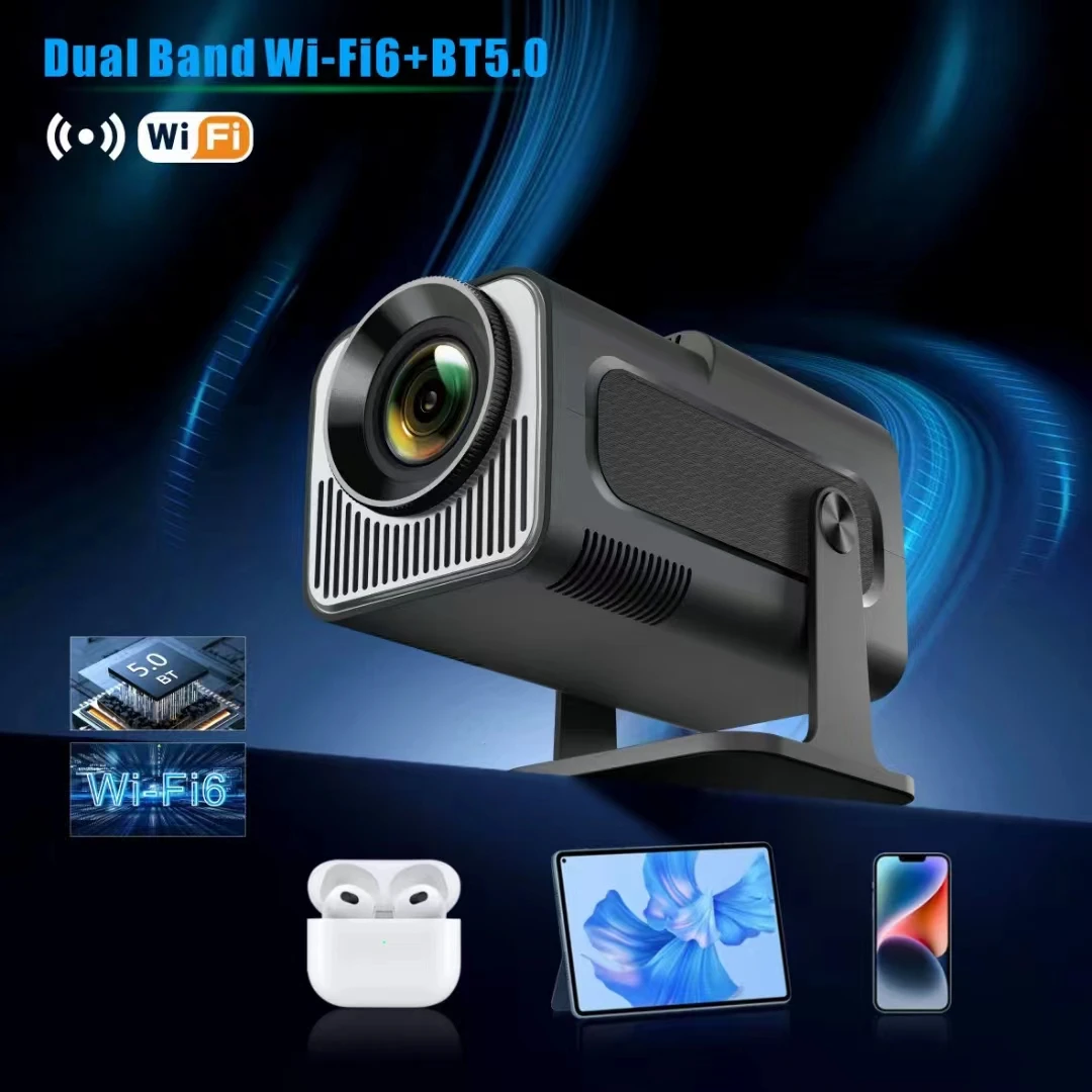 Умный проектор hy320 mini с двойным wi-fi 6 allwinner h713 cortex-a53 bt5 - Фотография_2