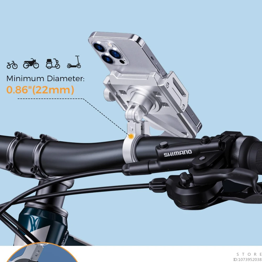 Алюминиевый держатель мобильного телефона для мотоцикла - Фотография_3