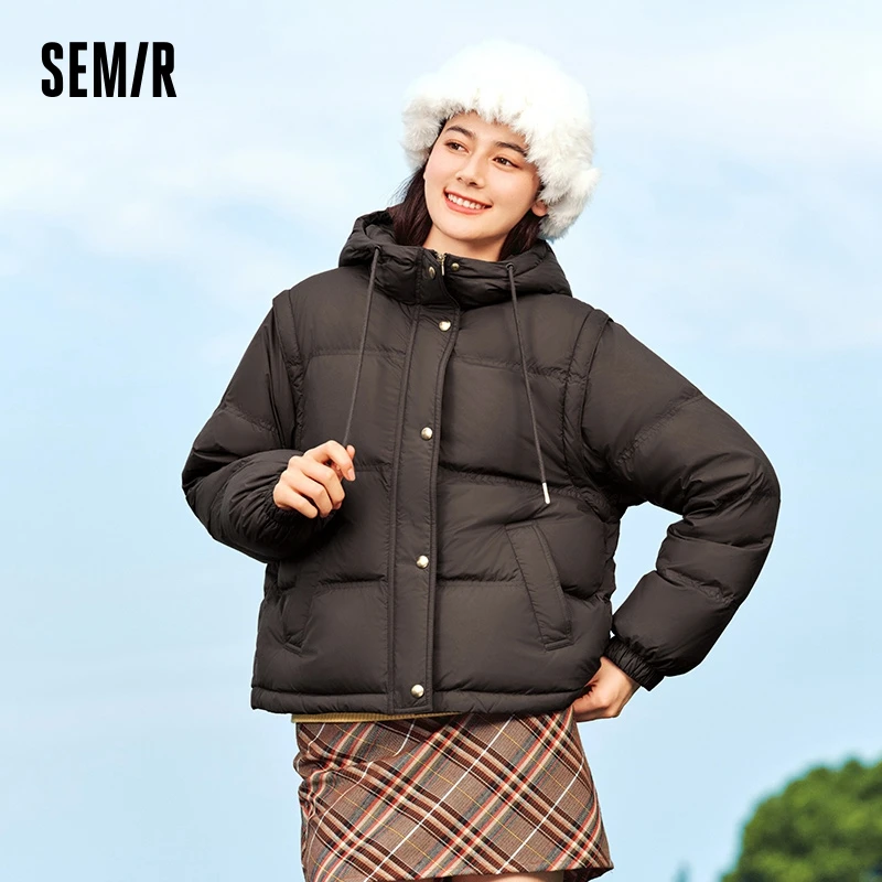 Пуховик semir, женский свободный жилет - Фотография_3
