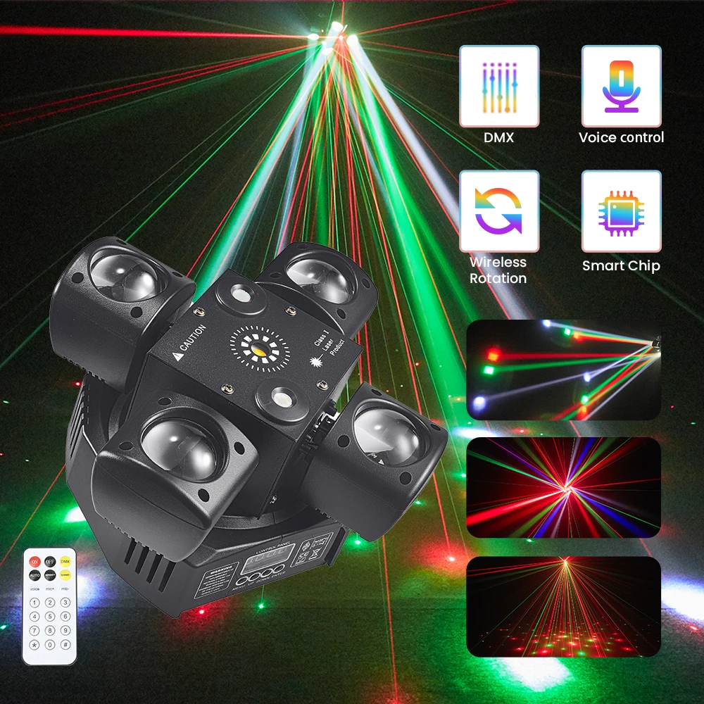 4-arm mini moving head dj light