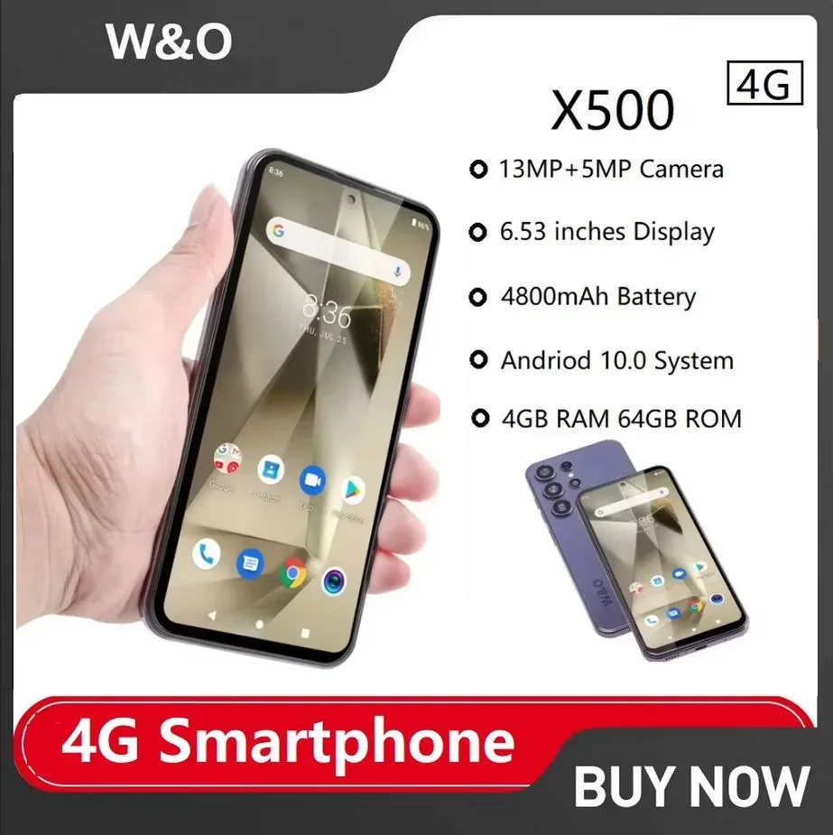 Смартфон w&o x500 android 4g 6