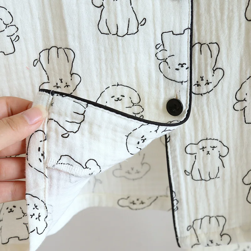 Года, весенне-осенний женский пижамный комплект из 100% хлопка - Фотография_5