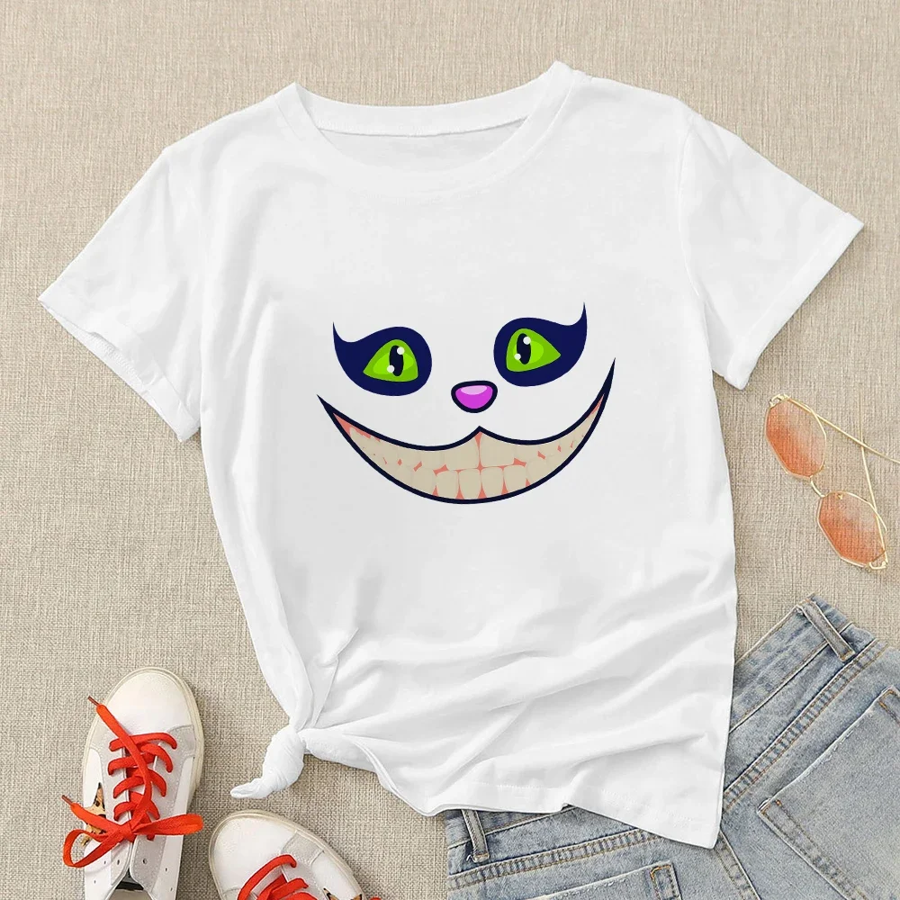 Funny cat printed women t-shirt - Фотография_5