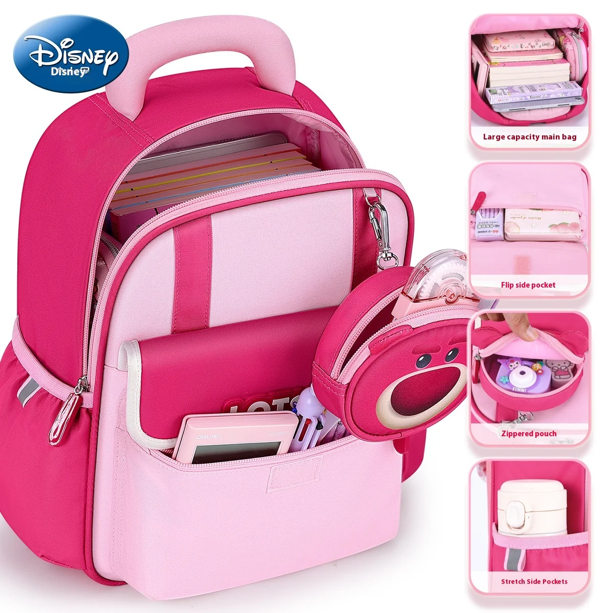 Школьная сумка disney с клубничным медведем - Фотография_4