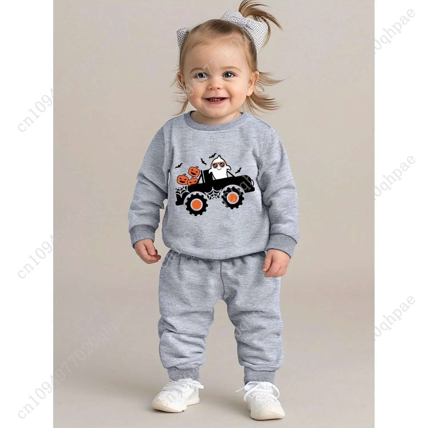 Детский свитшот на хэллоуин для мальчиков и девочек - Фотография_4