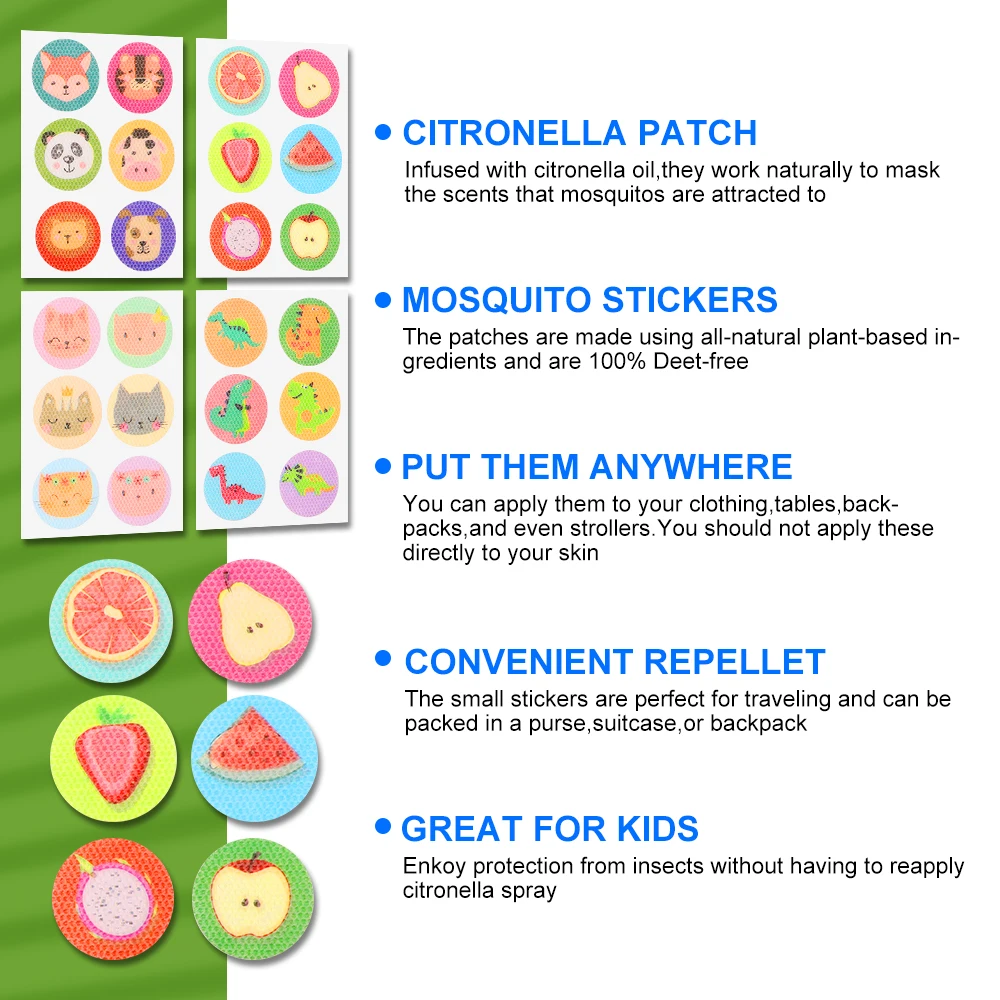 Легкие наклейки от комаров патч от комаров наклейки от комаров для детей - Фотография_2