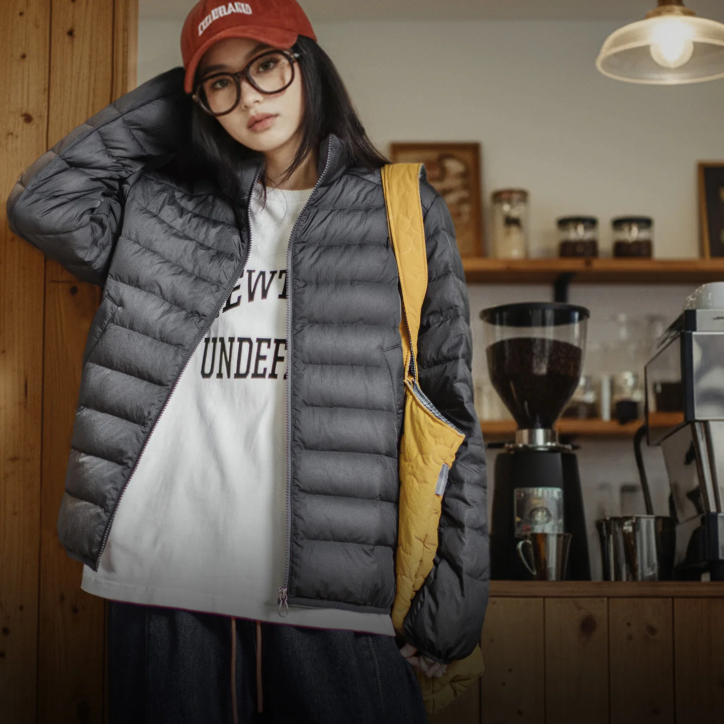 Maden женская пуховая куртка из 90% белого утиным пухом - Фотография_3