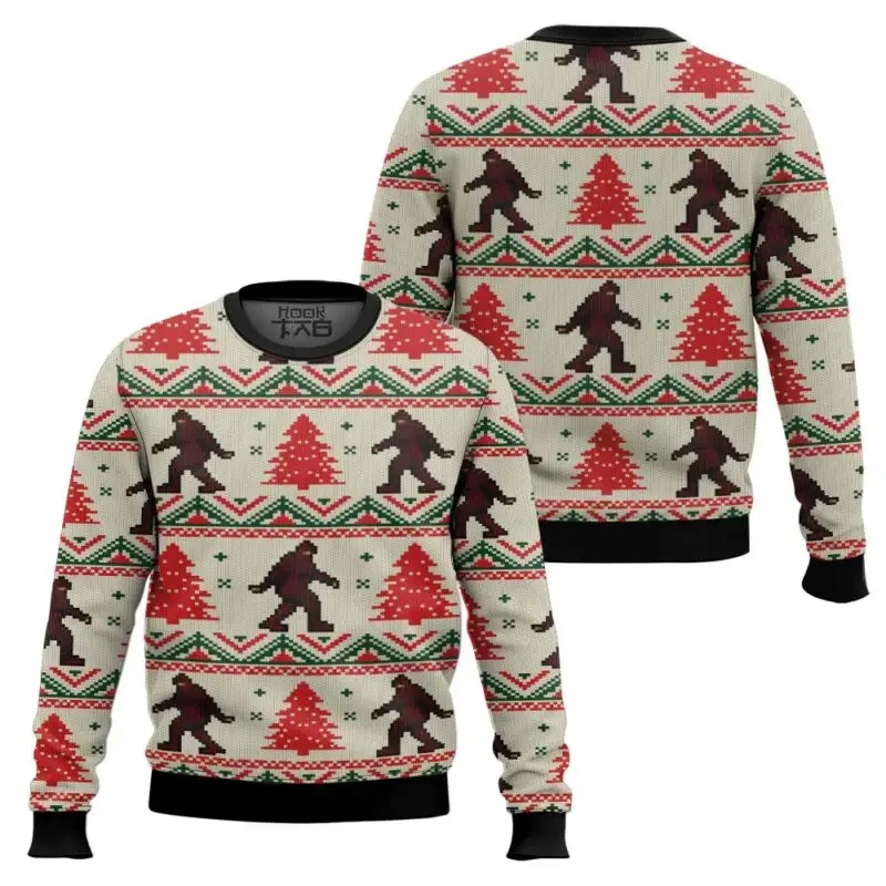Удивительный уродливый рождественский свитер bigfoot