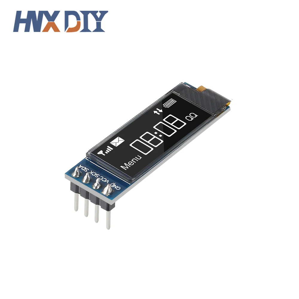 0,91 дюйма 128x32 iic i2c белый/синий - Фотография_5