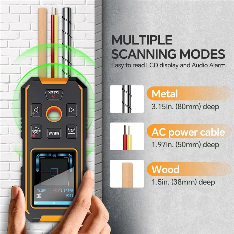 B68a настенный сканер для поиска шпилек лазерный дальномер - Фотография_3