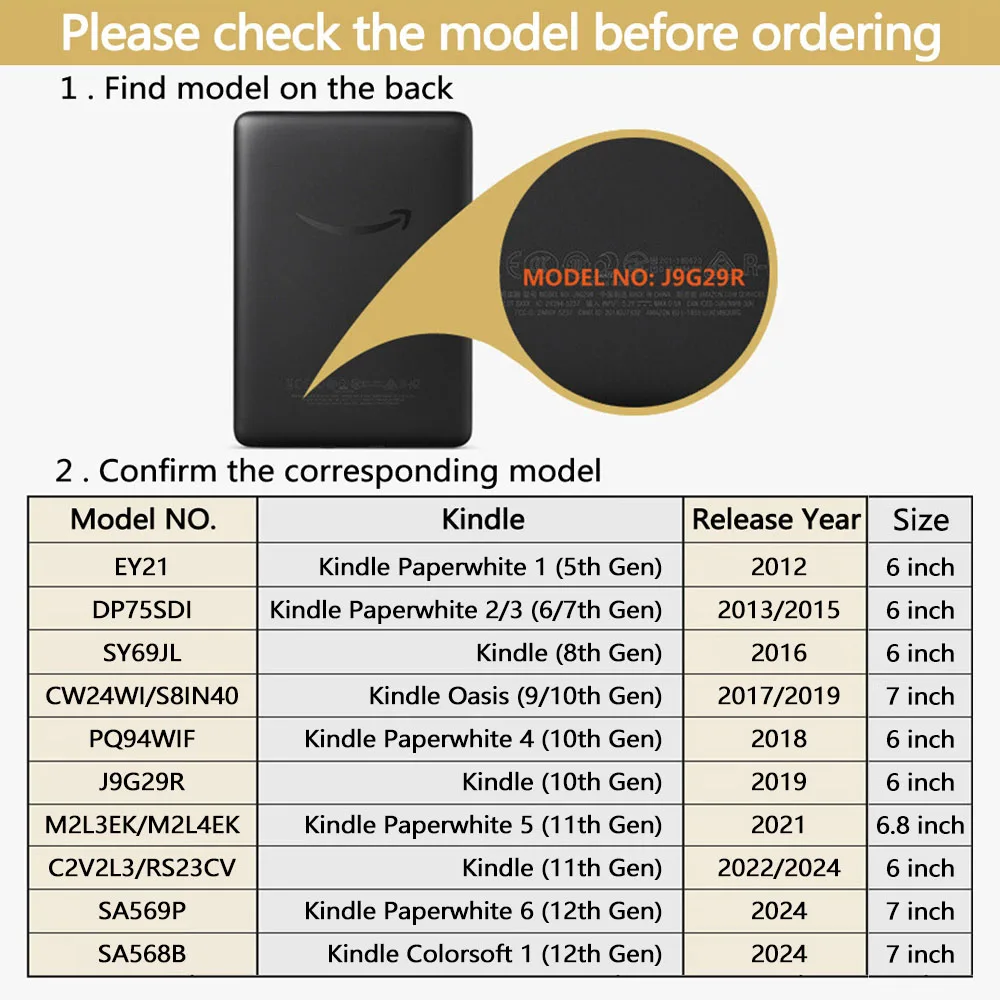 Чехол с ручкой для kindle paperwhite 2024 2022 2021 colorsoft 7 6 - Фотография_2