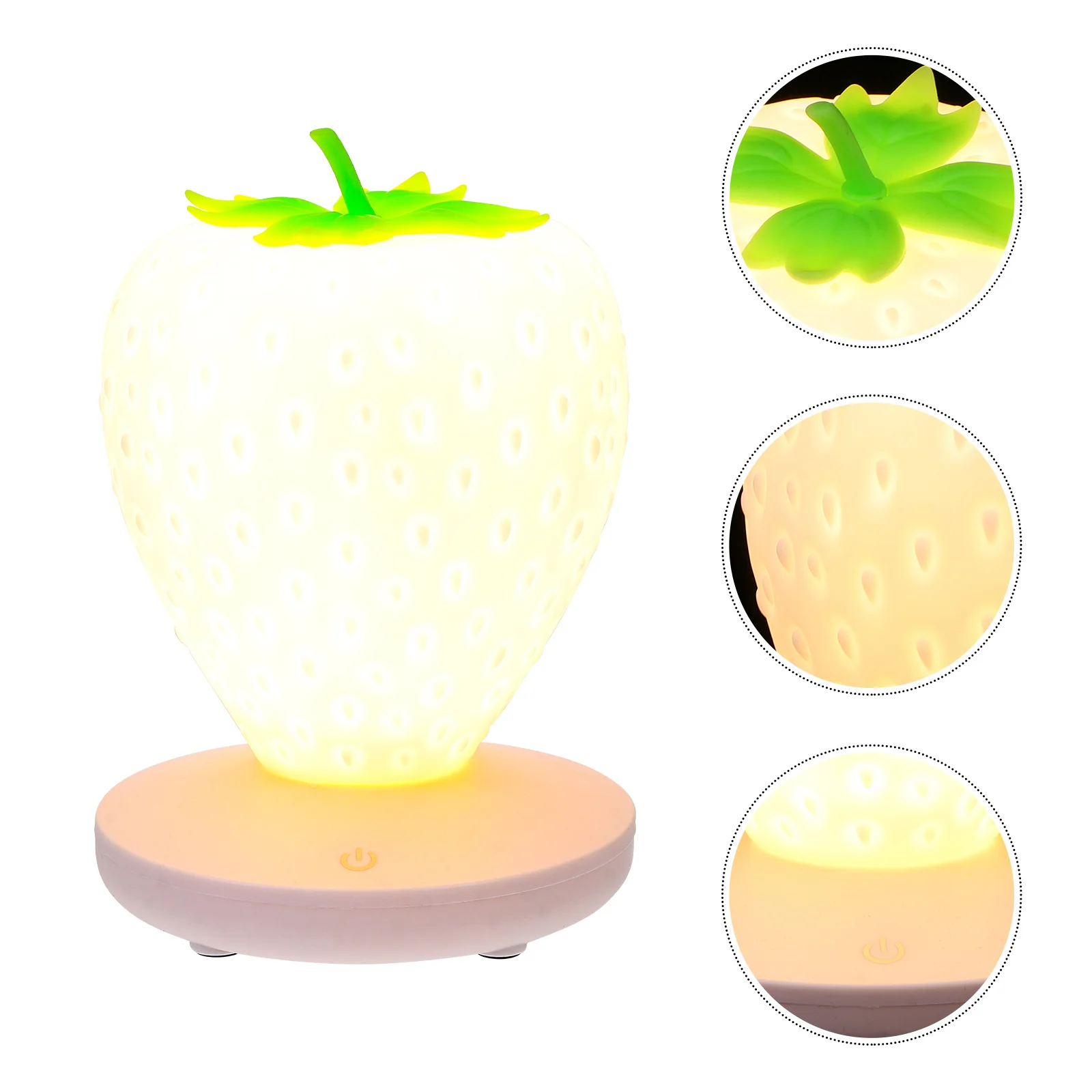 Ночник в форме клубники с сенсорным управлением - Фотография_5