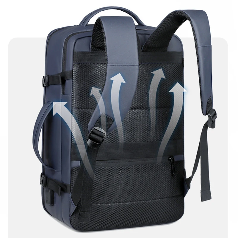 180-градусный открытый рюкзак для ноутбука с usb-портом для зарядки - Фотография_2