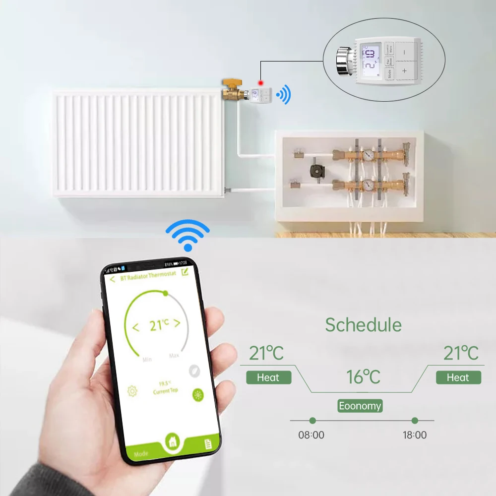 Привод радиатора tuya smart zigbee - Фотография_5