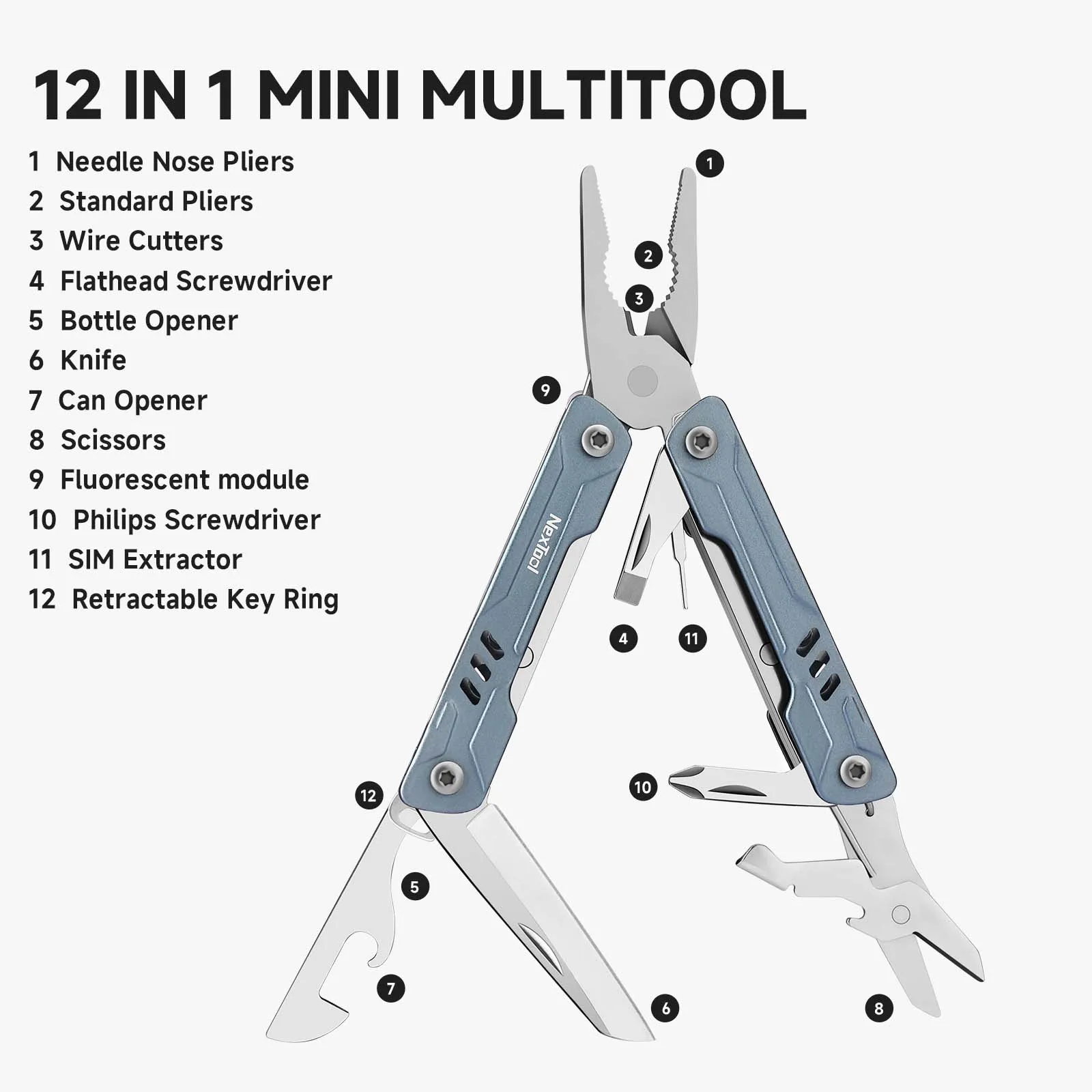Nextool s11 мини-матросские плоскогубцы - Фотография_3