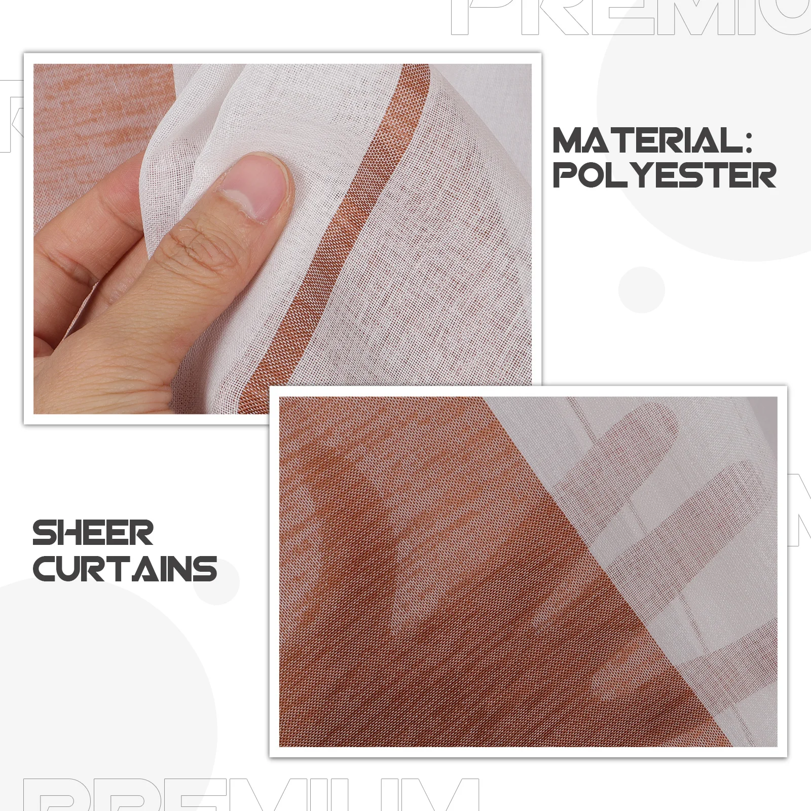 Прозрачное окно тюль легкие панели - Фотография_5