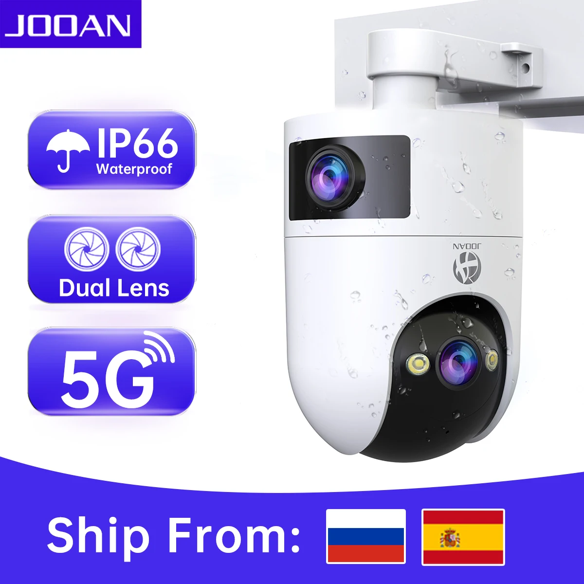Jooan w8 4k 5g wi-fi двойной объектив