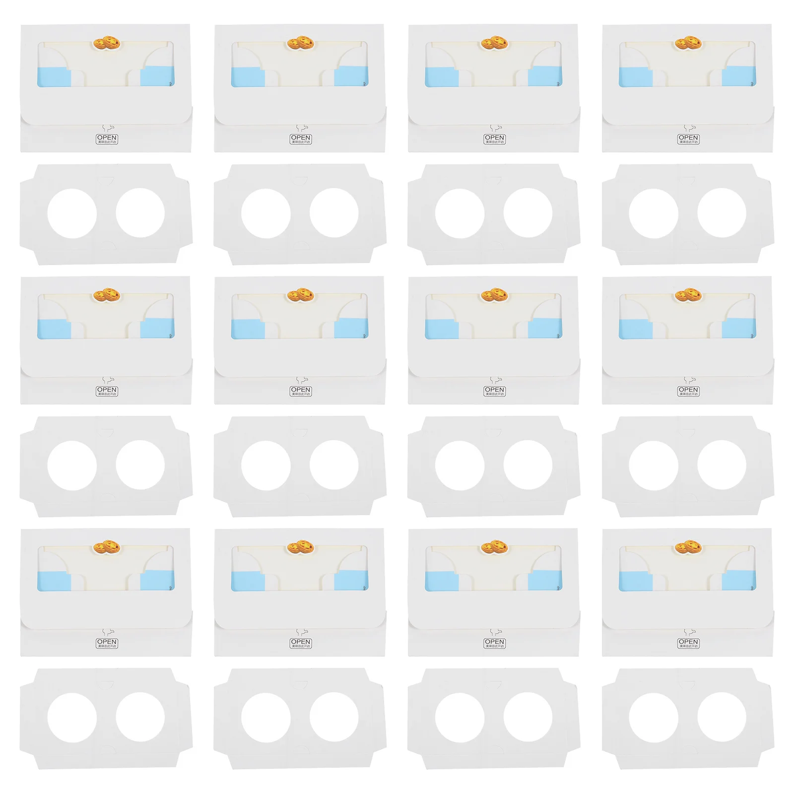 Коробки для яичных пирогов