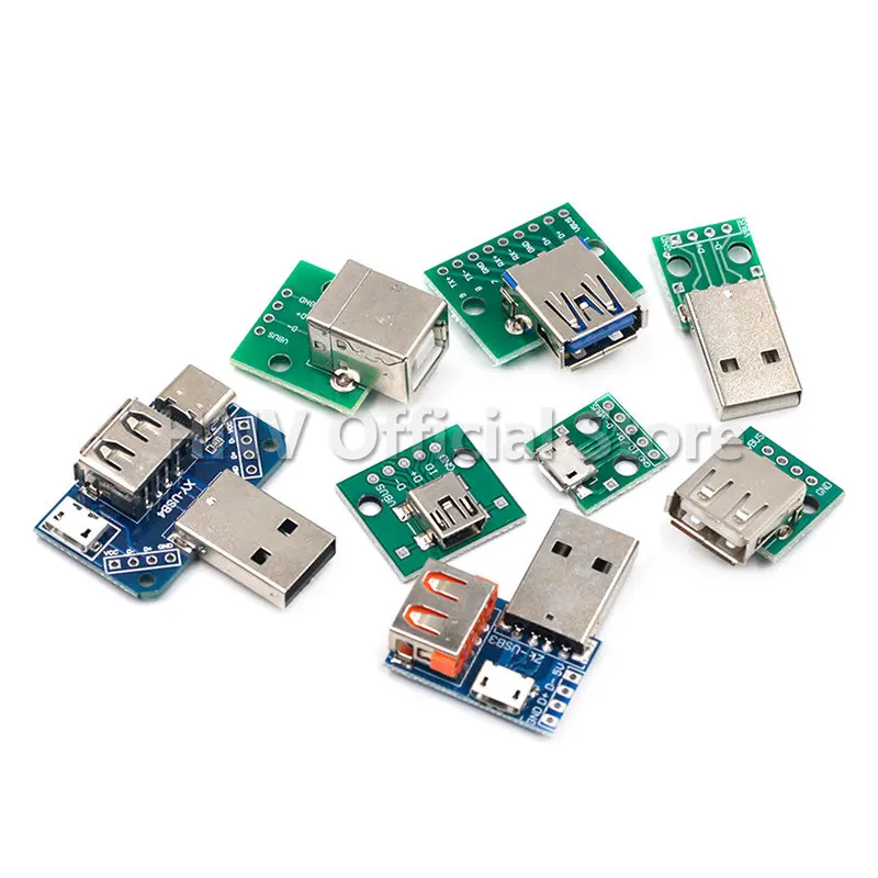 Usb разъем «папа»/мини микро usb адаптер dip разъем «мама» 2 - Фотография_3