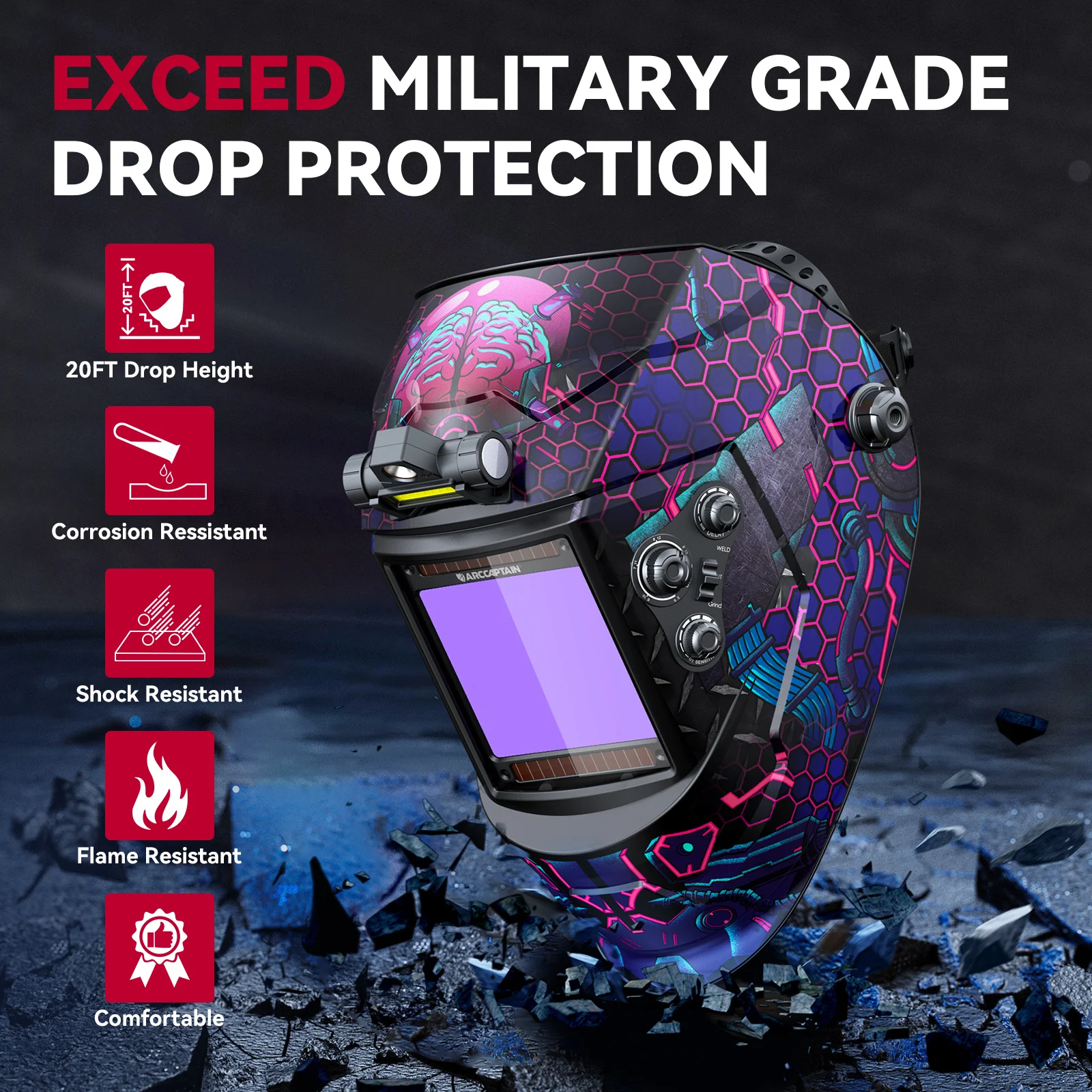 Arccaptain welding mask 4 arc sensor - Фотография_6