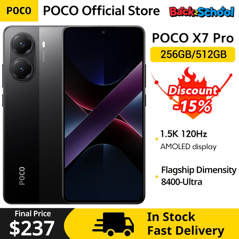 Глобальная версия мобильного телефона poco x7 pro