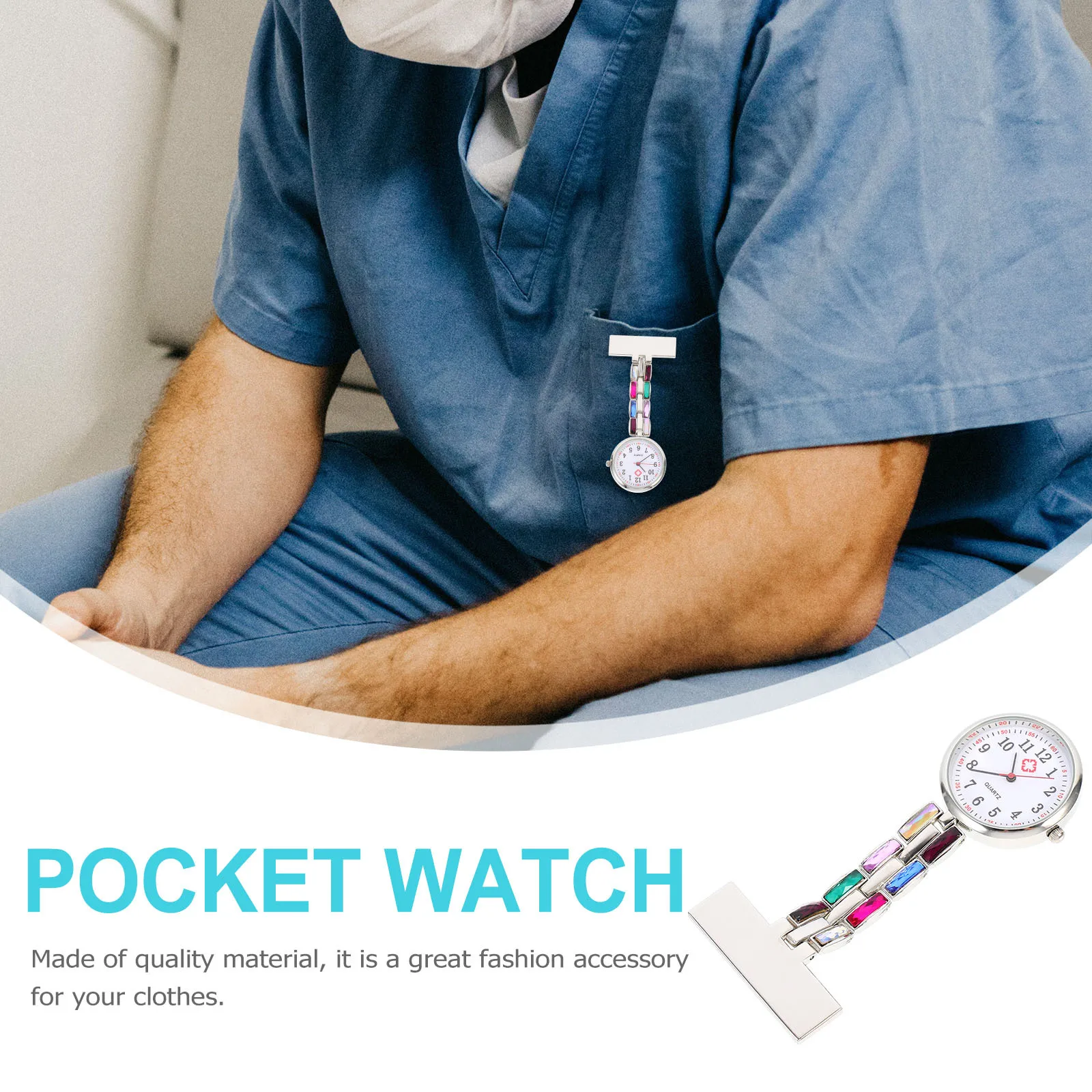 Часы для медсестры со стразами - Фотография_4