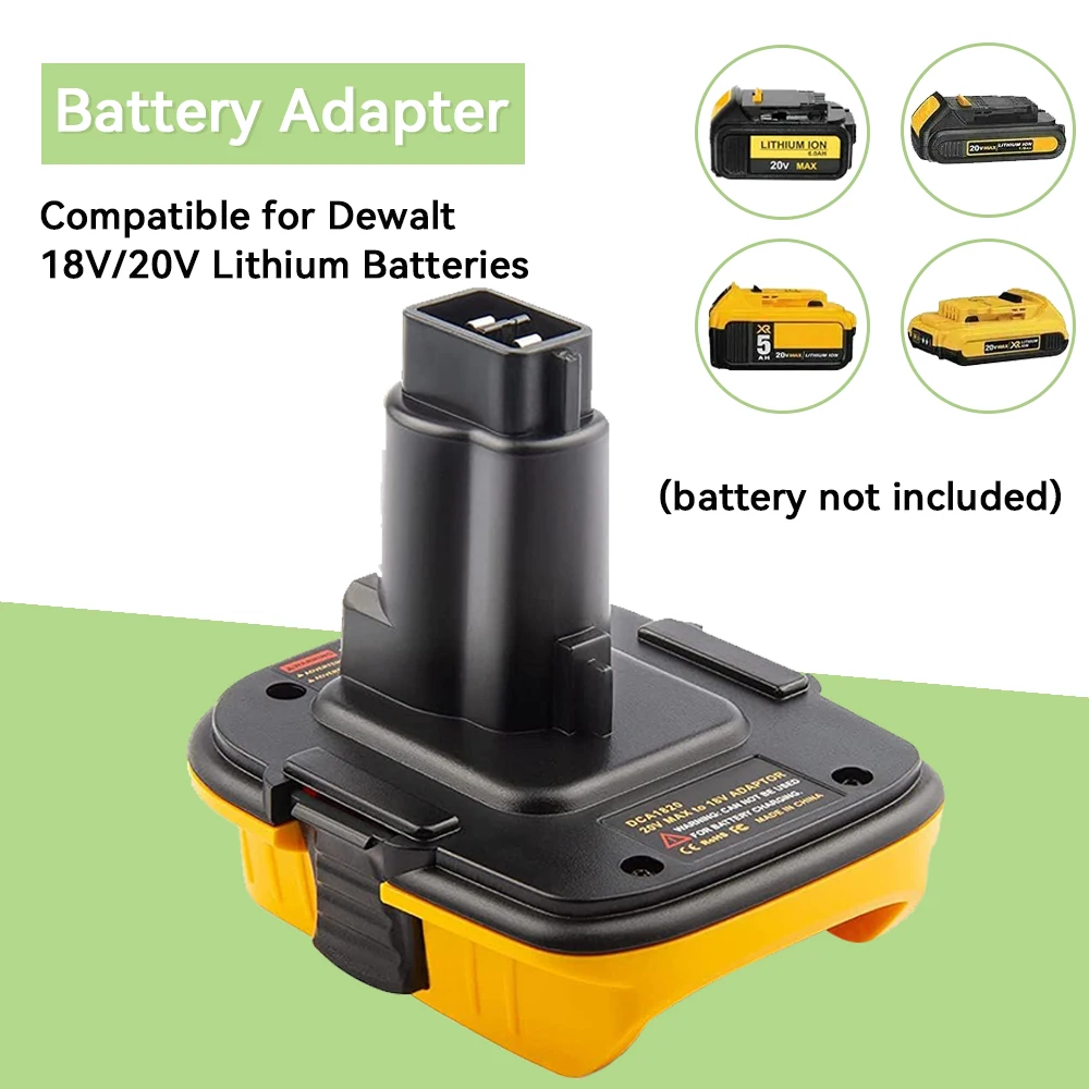 Адаптер аккумулятора 20 в dca1820 для инструментов dewalt 18 в