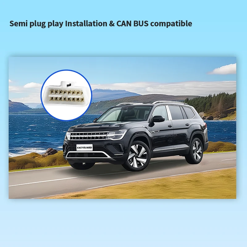 Easyguard semi plugplay pke комплект дистанционного стартера для vw tharu - Фотография_4