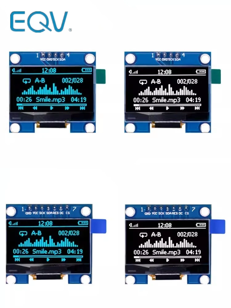 1,3-дюймовый модуль oled witte kleur 128x64 oled lcd led display module 1