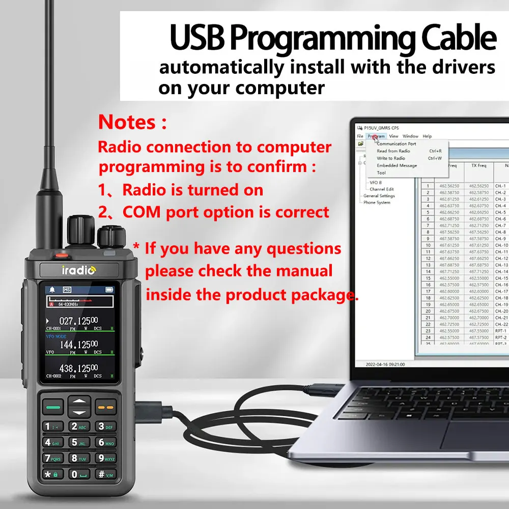 Usb-кабель для программирования type-c для iradio uv-98 plus radtel rt-880 - Фотография_4