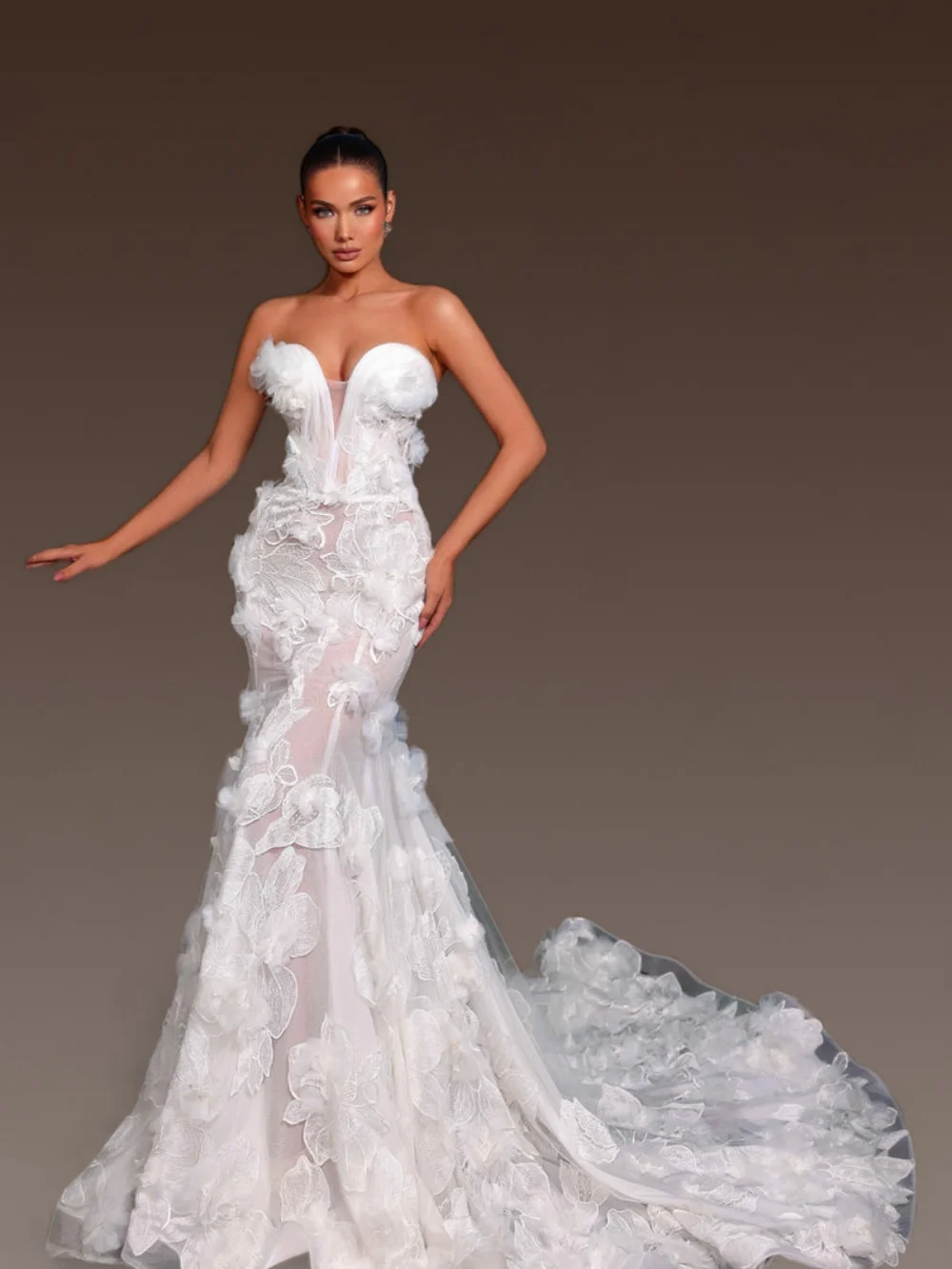 Классическое милое свадебное платье - Фотография_2