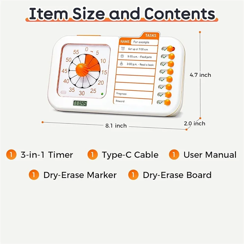 Abfn-3-в-1 визуальный таймер сдвг - Фотография_6
