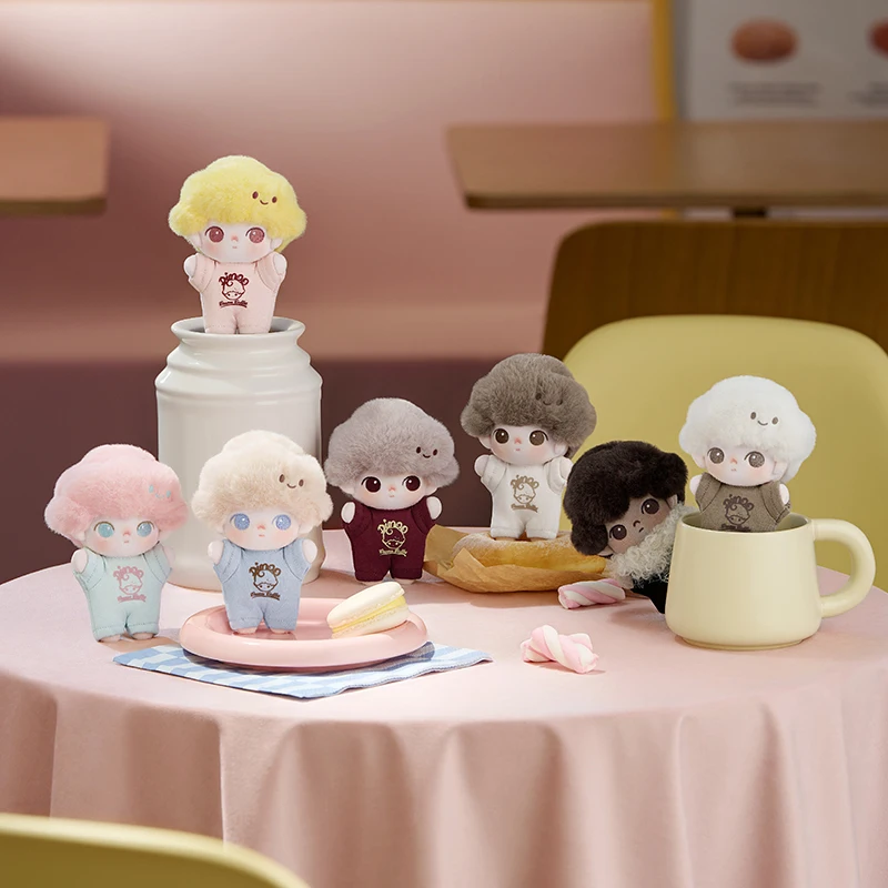 Pop mart dimoo crush on coffee series — мягкий плюшевый брелок для ключей - Фотография_6
