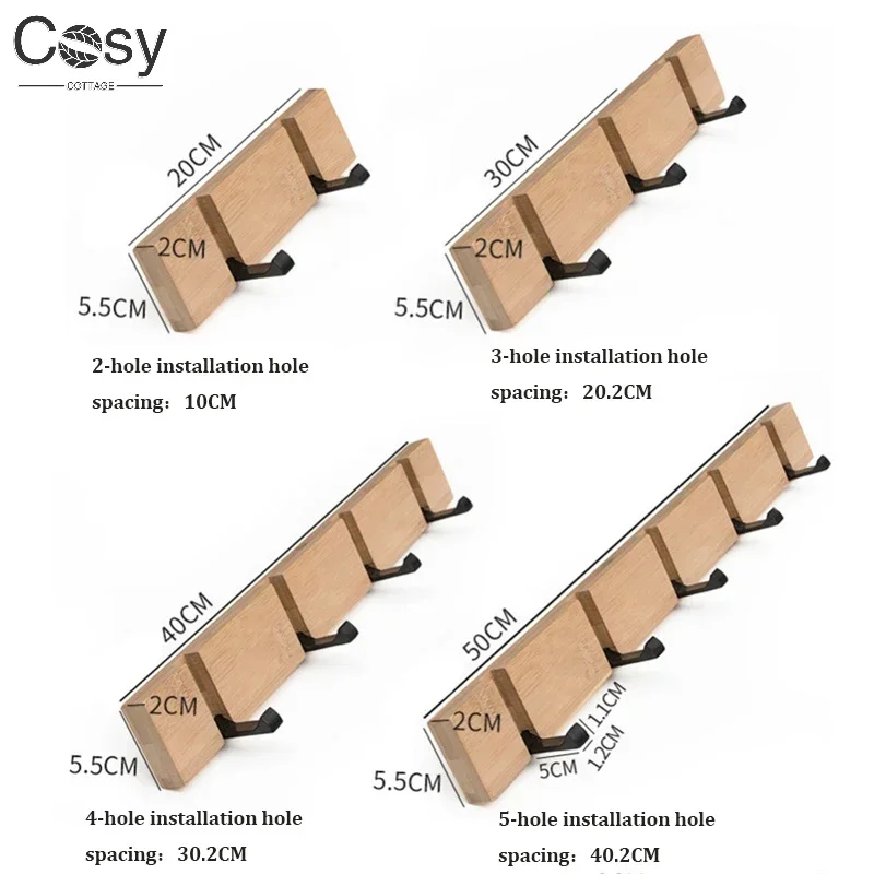 Деревянный невидимый крючок для ванной комнаты - Фотография_6