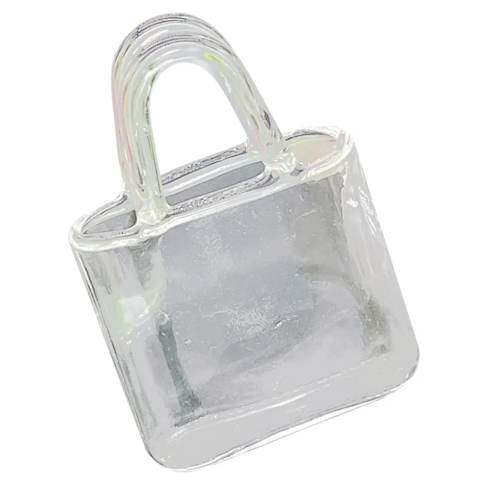 Мини-стеклянная ваза в форме сумки - Фотография_2