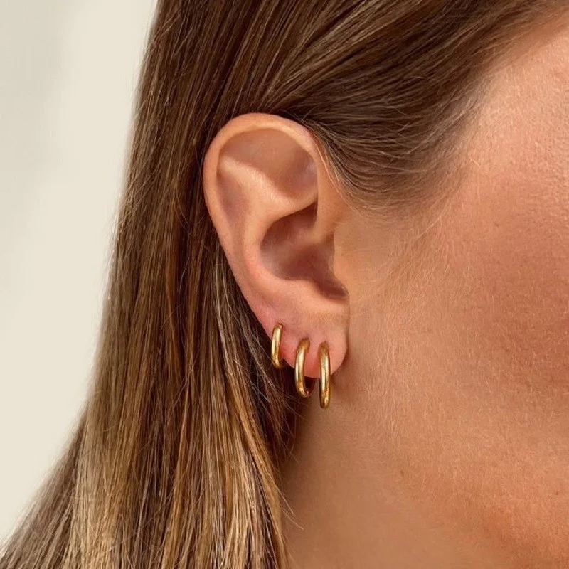 Luxukisskids серьги-кольца 1 пара - Фотография_6