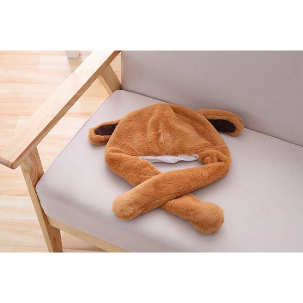 Забавная шапка с подвижными ушками медведя - Фотография_2