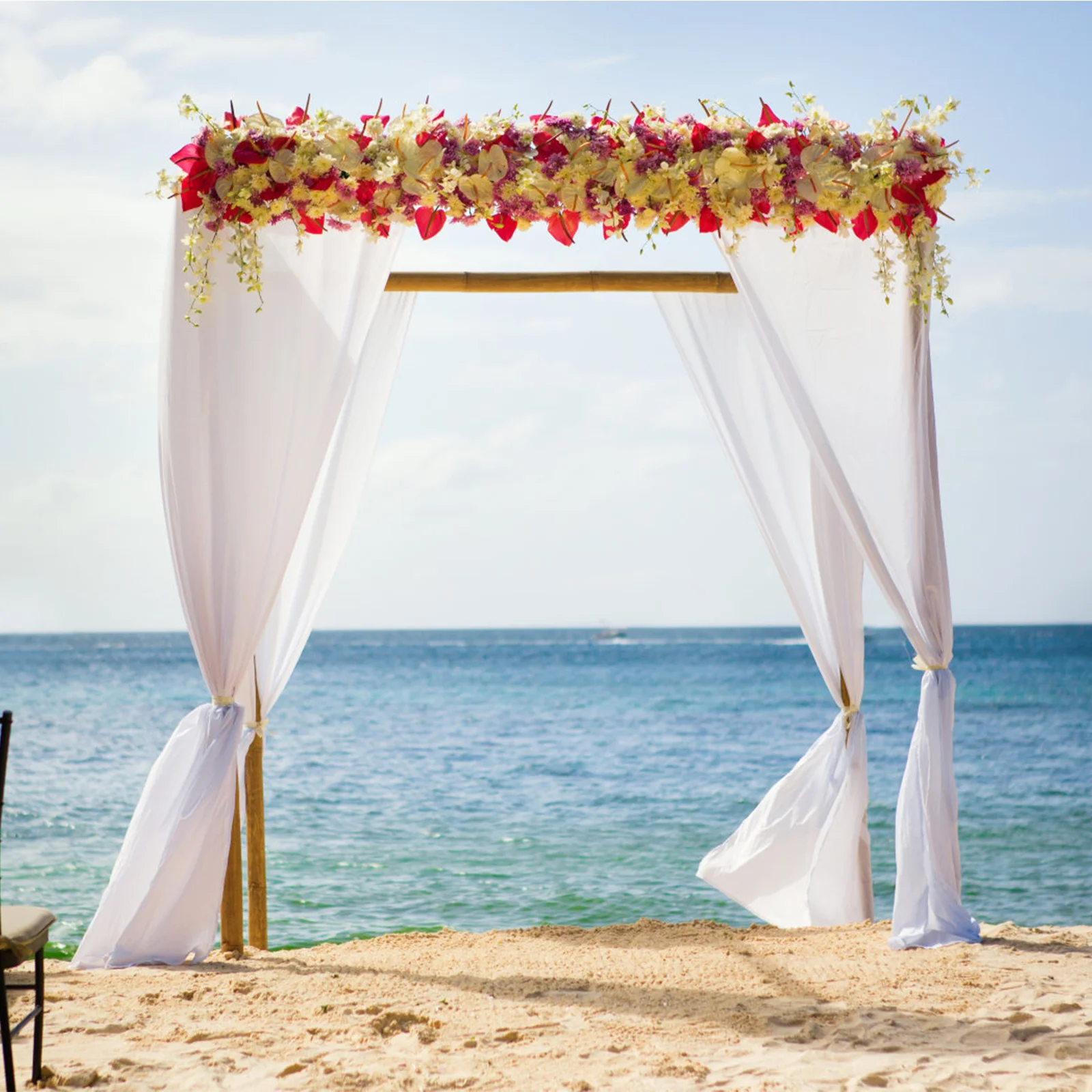 Тюлевой фон занавес премиум-класса