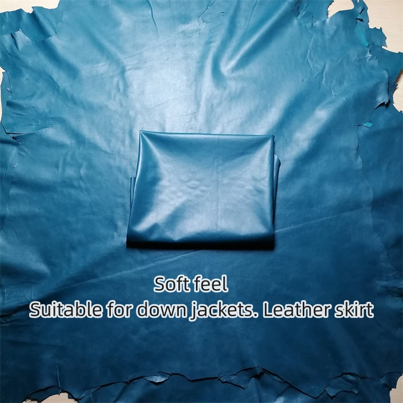 Ультратонкая овчина сине-зеленого цвета 0 - Фотография_4