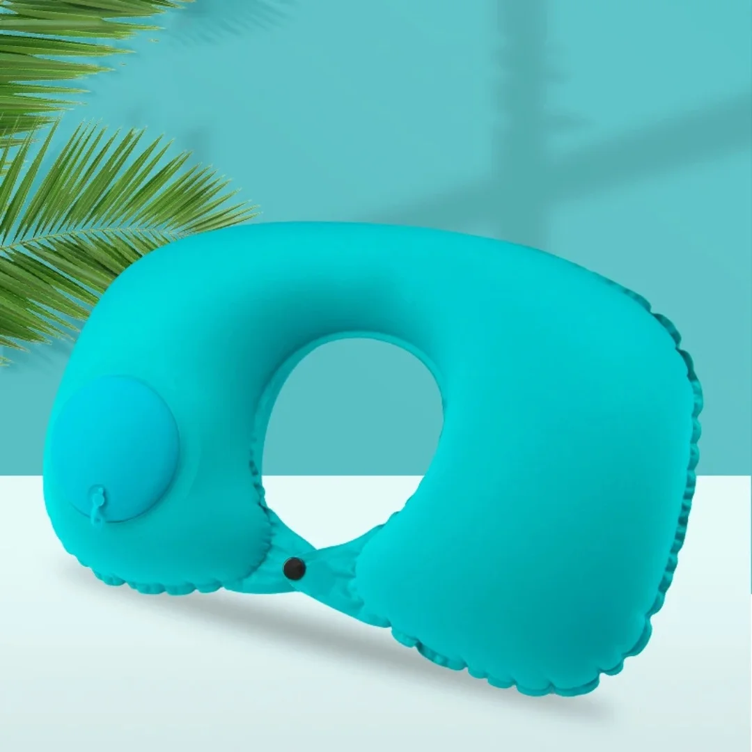 U-образная автоматическая воздушная надувная подушка для шеи - Фотография_4