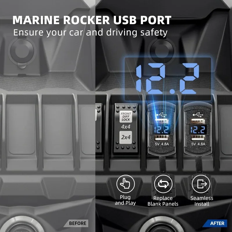 Автомобильное зарядное устройство с входом 5 в/4 - Фотография_2