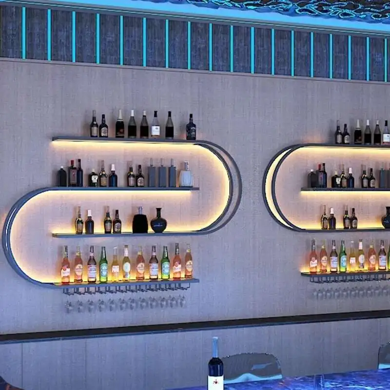 Скандинавские кованые винные шкафы для барной мебели - Фотография_4