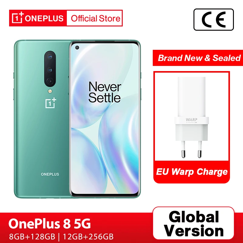 Глобальная версия oneplus 8 5g 8gb 128gb snapdragon 865 6